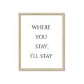 Picture of Where You Stay - I'll Stay II  _GroupedProduct_Rectangle_Portrait_Framed_Matted_