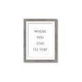 Picture of Where You Stay - I'll Stay II  _GroupedProduct_Rectangle_Portrait_Framed_Matted_