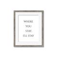 Picture of Where You Stay - I'll Stay II  _GroupedProduct_Rectangle_Portrait_Framed_Matted_