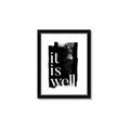 Picture of It is Well black background _GroupedProduct_Rectangle_Portrait_Framed_Matted_