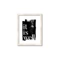 Picture of It is Well black background _GroupedProduct_Rectangle_Portrait_Framed_Matted_