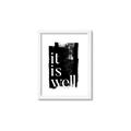 Picture of It is Well black background _GroupedProduct_Rectangle_Portrait_Framed_Matted_
