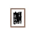 Picture of It is Well black background _GroupedProduct_Rectangle_Portrait_Framed_Matted_