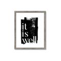 Picture of It is Well black background _GroupedProduct_Rectangle_Portrait_Framed_Matted_