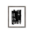 Picture of It is Well black background _GroupedProduct_Rectangle_Portrait_Framed_Matted_