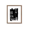 Picture of It is Well black background _GroupedProduct_Rectangle_Portrait_Framed_Matted_
