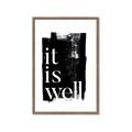 Picture of It is Well black background _GroupedProduct_Rectangle_Portrait_Framed_Matted_