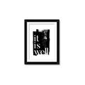 Picture of It is Well black background _GroupedProduct_Rectangle_Portrait_Framed_Matted_