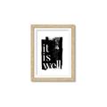 Picture of It is Well black background _GroupedProduct_Rectangle_Portrait_Framed_Matted_