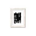 Picture of It is Well black background _GroupedProduct_Rectangle_Portrait_Framed_Matted_