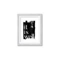Picture of It is Well black background _GroupedProduct_Rectangle_Portrait_Framed_Matted_