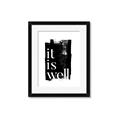 Picture of It is Well black background _GroupedProduct_Rectangle_Portrait_Framed_Matted_