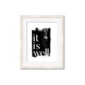 Picture of It is Well black background _GroupedProduct_Rectangle_Portrait_Framed_Matted_