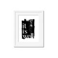 Picture of It is Well black background _GroupedProduct_Rectangle_Portrait_Framed_Matted_