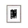 Picture of It is Well black background _GroupedProduct_Rectangle_Portrait_Framed_Matted_
