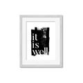 Picture of It is Well black background _GroupedProduct_Rectangle_Portrait_Framed_Matted_