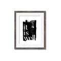 Picture of It is Well black background _GroupedProduct_Rectangle_Portrait_Framed_Matted_