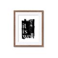 Picture of It is Well black background _GroupedProduct_Rectangle_Portrait_Framed_Matted_