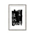 Picture of It is Well black background _GroupedProduct_Rectangle_Portrait_Framed_Matted_
