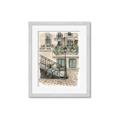 Picture of Parked Bike _GroupedProduct_Rectangle_Portrait_Framed_Matted_