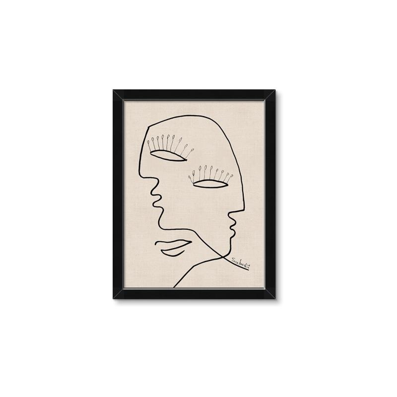 Picture of Two Faced II _GroupedProduct_Rectangle_Portrait_Framed_Matted_