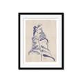 Picture of Blue Botanical I  _GroupedProduct_Rectangle_Portrait_Framed_Matted_