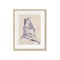 Picture of Blue Botanical I  _GroupedProduct_Rectangle_Portrait_Framed_Matted_