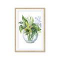 Picture of Green Vase I  _GroupedProduct_Rectangle_Portrait_Framed_Matted_