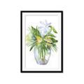 Picture of Green Vase II  _GroupedProduct_Rectangle_Portrait_Framed_Matted_