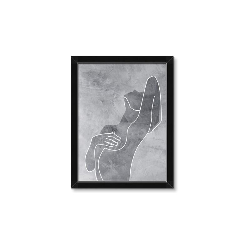Picture of Hold a Pose Gray _GroupedProduct_Rectangle_Portrait_Framed_Matted_