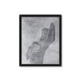 Picture of Hold a Pose Gray _GroupedProduct_Rectangle_Portrait_Framed_Matted_