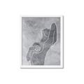 Picture of Hold a Pose Gray _GroupedProduct_Rectangle_Portrait_Framed_Matted_