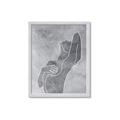 Picture of Hold a Pose Gray _GroupedProduct_Rectangle_Portrait_Framed_Matted_