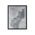 Picture of Hold a Pose Gray _GroupedProduct_Rectangle_Portrait_Framed_Matted_