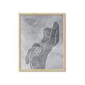 Picture of Hold a Pose Gray _GroupedProduct_Rectangle_Portrait_Framed_Matted_