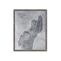 Picture of Hold a Pose Gray _GroupedProduct_Rectangle_Portrait_Framed_Matted_