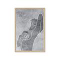 Picture of Hold a Pose Gray _GroupedProduct_Rectangle_Portrait_Framed_Matted_