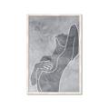 Picture of Hold a Pose Gray _GroupedProduct_Rectangle_Portrait_Framed_Matted_