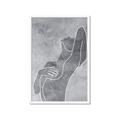 Picture of Hold a Pose Gray _GroupedProduct_Rectangle_Portrait_Framed_Matted_