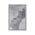 Picture of Hold a Pose Gray _GroupedProduct_Rectangle_Portrait_Framed_Matted_
