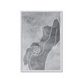 Picture of Hold a Pose Gray _GroupedProduct_Rectangle_Portrait_Framed_Matted_