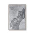 Picture of Hold a Pose Gray _GroupedProduct_Rectangle_Portrait_Framed_Matted_