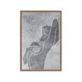 Picture of Hold a Pose Gray _GroupedProduct_Rectangle_Portrait_Framed_Matted_