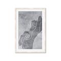 Picture of Hold a Pose Gray _GroupedProduct_Rectangle_Portrait_Framed_Matted_