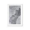 Picture of Hold a Pose Gray _GroupedProduct_Rectangle_Portrait_Framed_Matted_