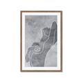 Picture of Hold a Pose Gray _GroupedProduct_Rectangle_Portrait_Framed_Matted_