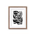 Picture of Noir Leaves I  _GroupedProduct_Rectangle_Portrait_Framed_Matted_