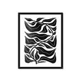 Picture of Noir Leaves II  _GroupedProduct_Rectangle_Portrait_Framed_Matted_