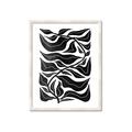 Picture of Noir Leaves II  _GroupedProduct_Rectangle_Portrait_Framed_Matted_