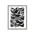 Picture of Noir Leaves II  _GroupedProduct_Rectangle_Portrait_Framed_Matted_
